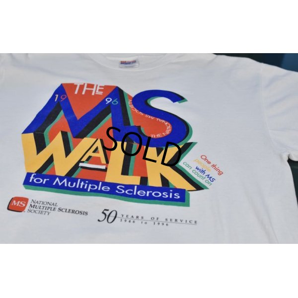 画像3: 90’s~【USA製】ビンテージ【Hanes】ヘインズ【National Multiple Sclerosis Society】【白】Tシャツ【サイズL】 