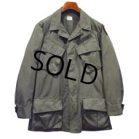 60's【ビンテージ】【米軍実物】リップストップ【ジャングルファティーグジャケット】【ファティーグシャツ】【S-R】 