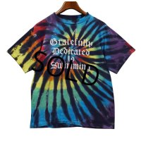 【USA製】ビンテージ【SUNDOG】サンドッグ【gretfully to swimming】【タイダイ】【Ｔシャツ】【サイズL】 