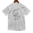 画像1: デッドストック【90's】USA製【ビンテージ】【Hanes】【白】【CAT&FLUTE】【Ｔシャツ】【サイズS】<br> (1)