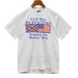 画像1: 90's USA製 ビンテージ【FRUIT OF THE LOOM 】フルーツオブザルーム【白】【Civil war RE-ENACTORS】【Tシャツ】【サイズM】<br> (1)