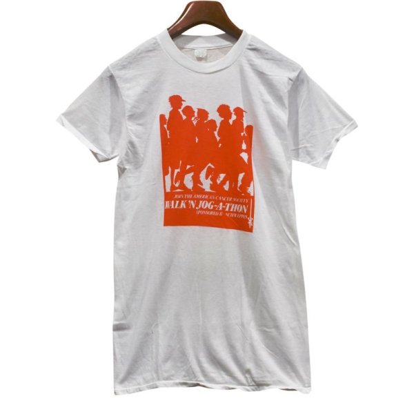 画像1: ほぼ未使用‼【70's∼】 【USA製】【ビンテージ】【白】ジョガソン【WALK'N JOG-A-THON】Tシャツ 【サイズL】 