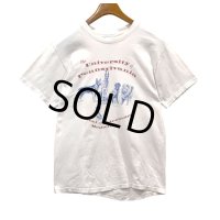 【ビンテージ】【Hanes】ヘインズ【白】【犬】プリント【UNIVERSITY OF PENN】【Ｔシャツ】【サイズM】 