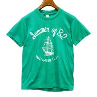 80's【USA製】【ビンテージ】【スクリーンスターズ】【ヨット】【緑】【Summer of 82】【Tシャツ】【サイズM】 