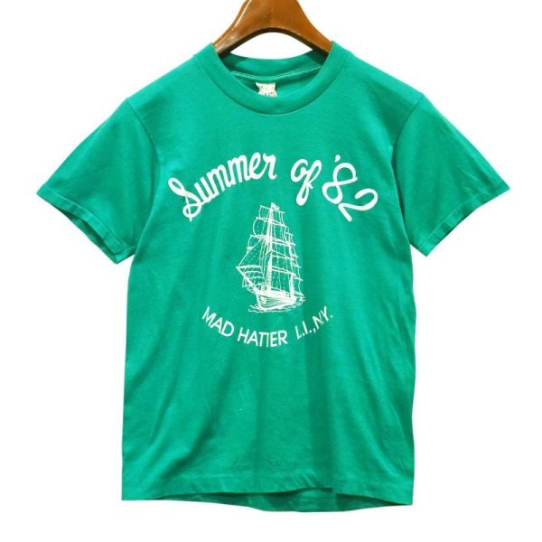 画像1: 80's【USA製】【ビンテージ】【スクリーンスターズ】【ヨット】【緑】【Summer of 82】【Tシャツ】【サイズM】 