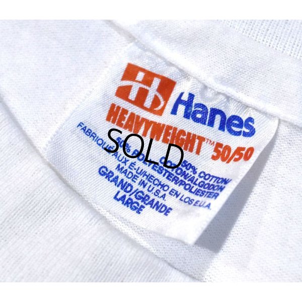 画像2: ワンウォッシュ 90's【USA製】【ビンテージ】ヘインズ【hanes】【白】WASHINGTON【リンゴ】【Ｔシャツ】【サイズL】 