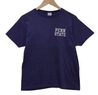 【70's】【USA製】【ビンテージ】【チャンピオン】【Champion】【紺】【PENN STATE】【バータグ】【Tシャツ】【サイズＭ】 