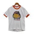 画像1: ほぼ未使用‼【80's】USA製【ビンテージ】【Hanes】ヘインズ【白ｘ赤】機関車【リンガーＴシャツ】【サイズＭ】<br> (1)