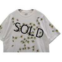 【デッドストック】90's【USA製】ビンテージ【ダン・ギルバート】【蜂】総柄【白】【Tシャツ】【サイズXL】 