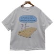 画像1: 80's【USA製】【ビンテージ】【OFF THE MARK】漫画【マーク・パリシ】【釘】白【Tシャツ】【サイズＸＬ】<br> (1)