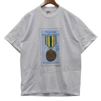 90's【デッドストック】【USA製】ビンテージ【ONEITA】オニータ【白】【Honoring Those Who Served】白【Tシャツ】【サイズＸＬ】 