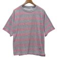 画像1: 90's~【ビンテージ】シングルステッチ【PERMIT】【ケミカルグレー×ピンク】【ボーダー柄】【ボーダーT】【Tシャツ】 【サイズM】<br> (1)