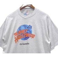 程度良好!! 00's~【ビンテージ】【Planet hollywood】【プラネットハリウッド】【グレーオートミール】【Ｔシャツ】【サイズＬ】 