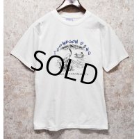 90's USA製 ビンテージ【シングルステッチ】【白】【THOMPSON POND】【カモ】【Tシャツ】【サイズM】 