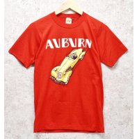 【デッドストック】【80's】 【USA製】【ビンテージ】【AUBURN】オーバーン【クラシックカー】赤 Tシャツ 【サイズS】 