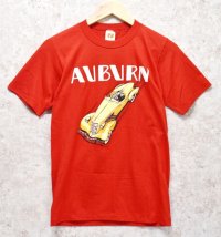 【デッドストック】【80's】 【USA製】【ビンテージ】【AUBURN】オーバーン【クラシックカー】赤 Tシャツ 【サイズS】 