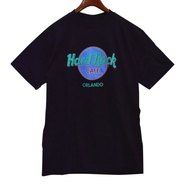 画像1: デッドストック 90's【USA製】【ビンテージ】【ハードロックカフェ】【黒】【ORLANDO】【Tシャツ】【サイズXL】 