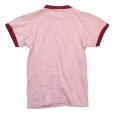 画像4: 70's【USA製】【ビンテージ】【チャンピオン】染み込み【マサチューセッツ大学】カレッジTシャツ【霜降り赤】【リンガーＴシャツ】【サイズM】<br> (4)