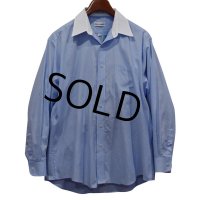 【pierre cardin】ピエールカルダン【白×ストライプ】【クレリックシャツ】16 1/2-32 33 
