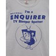 画像3: 【70's〜】【USA製】【ビンテージ】【Hanes】ヘインズ【I’m a National Enquirer TV Blooper Spotter!】【白】【Tシャツ】【サイズＭ】<br> (3)