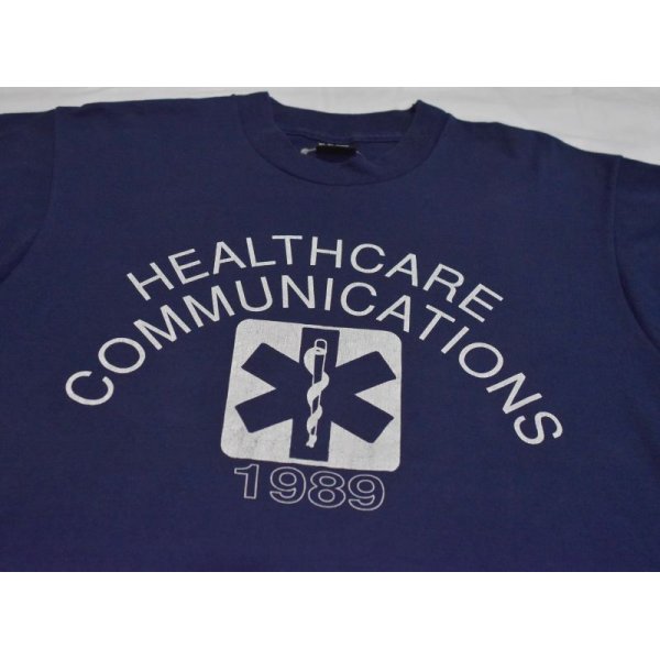 画像3: 90's【USA製】ビンテージ【スクリーンスターズ】 アスクレピオスの杖【health care communications】スターオブライフ 紺【Tシャツ】【サイズXL】 