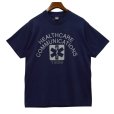 画像1: 90's【USA製】ビンテージ【スクリーンスターズ】 アスクレピオスの杖【health care communications】スターオブライフ 紺【Tシャツ】【サイズXL】<br> (1)