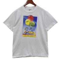 90's USA製 ビンテージ【ONEITA】オニータ【KID’S FEST】風船と子供【白】 Tシャツ 【サイズL】 