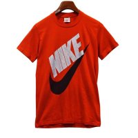 90's USA製【ナイキ】【NIKE】【シルバーロゴ】赤【Ｔシャツ】【サイズL】 