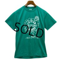 【90's】USA製【ビンテージ】【Hanes】【IBR】ピクニック【緑】【Ｔシャツ】【サイズM】 