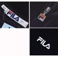 画像2: 【ビンテージ】フィラ【FILA】黒ｘ白ライン【ベロア地】【トラックジャージ】トラックジャケット【サイズＬ】<br> (2)