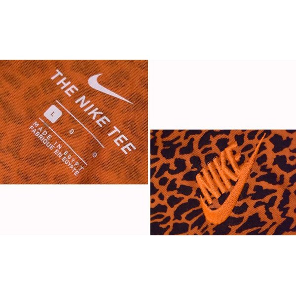 画像2: 【ナイキ】【NIKE】【ヒョウ柄】胸ロゴ【赤ピンクｘ黒】【Ｔシャツ】【サイズＬ】 