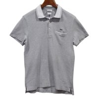 【LACOSTE】【ラコステ】【グレー×白襟】【ポロシャツ】【サイズ４】 