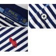 画像2: 【ラルフローレン】 【POLO ralph lauren】【クラシックフィット】白ｘ紺ボーダー【ポロシャツ】 【サイズＭ】 <br> (2)