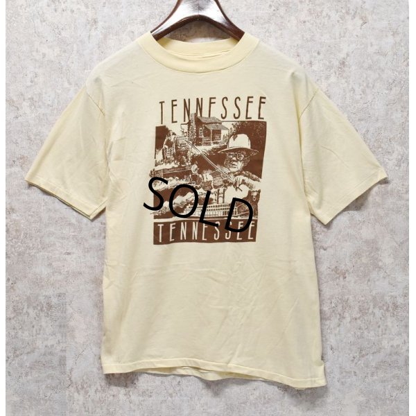 画像1: 80's【USA製】【ビンテージ】GRUMBLES【TENNESSE】【ベージュ】【Tシャツ】【サイズＸＬ】 