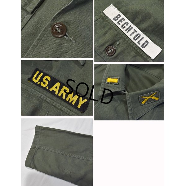 画像2: 【~60's】【U.S.ARMY 】【米軍実物】【ビンテージ】【OG107】平ボタン【ユーティリティシャツ】【M程度】 