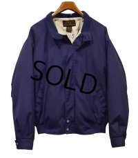 ~90's ビンテージ【エディーバウアー】【Eddie Bauer】【紺ｘ裏地釣り針】毛ばり ジップアップブルゾン【サイズL】 