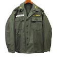 画像1: 【~60's】【U.S.ARMY 】【米軍実物】【ビンテージ】【OG107】平ボタン【ユーティリティシャツ】【M程度】<br> (1)