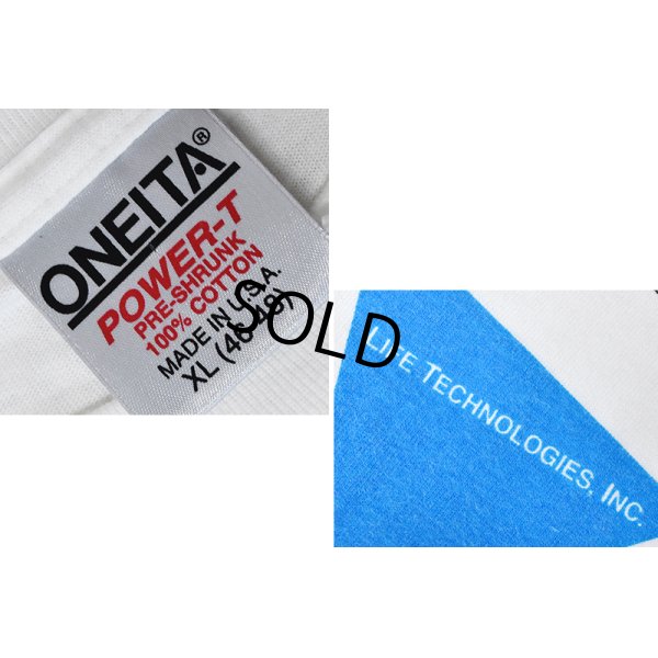 画像2: 90's【USA製】【ビンテージ】【ONEITA】【オニータ】【Life Technologies】【ライフテクノロジーズ】AT WORK WITH DNA【Ｔシャツ】【サイズXL】 