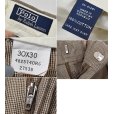 画像2: 【ラルフローレン】POLO RALPH LAUREN【茶ｘ白】ハウンドトゥース【チェック柄】【２タック】コットンスラックス【コットンパンツ】【30ｘ30】<br> (2)