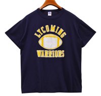 【デッドストック】90's【USA製】【ビンテージ】【ラッセル】【紺】【lycoming warriors】ライコミング大学【Tシャツ】【サイズL】 