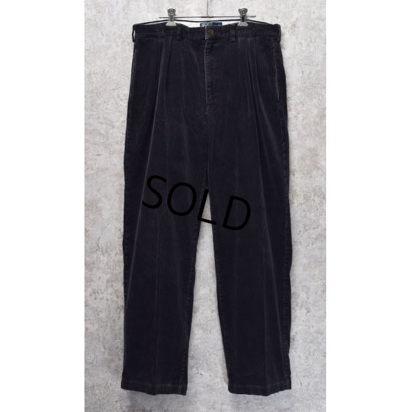 画像1: 【ラルフローレン】POLO RALPH LAUREN【チャコール】ANDREW PANTS【コーデュロイパンツ】コーデュロイスラックス【36×32】 