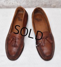 【USA製】【アレンエドモンズ】【Allen Edmonds】【赤茶色】【タッセルローファー】【10 1/2D】【28.5cm程度】 