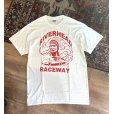 画像1: ビンテージ【GILDAN】【ギルダン】RIVERHEAD RACEWAY【インディアン】【ヘッド】白【Tシャツ】【サイズＬ】<br> (1)