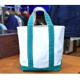 画像6: 80's【ビンテージ】【L.L.bean】オールド【エルエルビーン】白ｘ緑【キャンバス】【トートバッグ】【ビーントート】小さいサイズ 