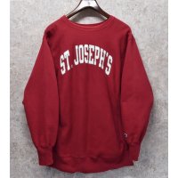 90’s〜【ビンテージ】【Champion】【チャンピオン】【リバースウィーブ】【赤】【ST.JOSEPHS】【スウェット】【サイズXL】 