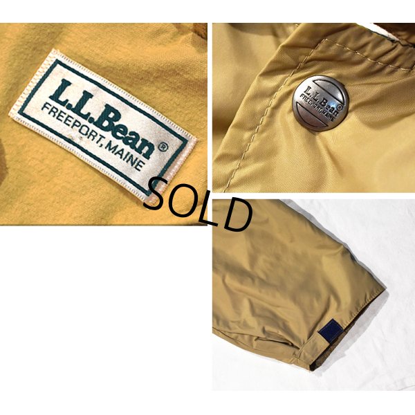 画像2: 大きめサイズ!!【ビンテージ】L.L.Bean 【ＬＬビーン】【タンカラー】【コーチジャケット】【ナイロンジャケット】【サイズＸＬ程度】 