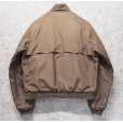 画像3: ビンテージ【BARACUTA】【バラクータ】【ブラウンｘ裏地赤チェック】【中綿入り】ジップアップブルゾン【ＵＳ44Ｒ】<br> (3)