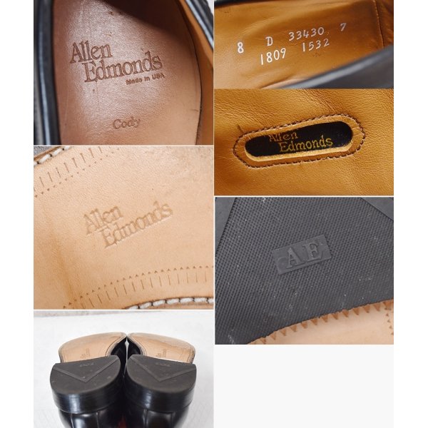 画像2: 【USA製】【アレンエドモンズ】【Allen Edmonds】【黒】【タッセルローファー】【8D】【26cm程度】 