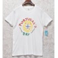 画像1: 80〜90's【USA製】 ビンテージ【FRUIT OF THE LOOM 】フルーツオブザルーム【白】【PORTUGAL’S DAY】【 Tシャツ】【サイズL】<br> (1)