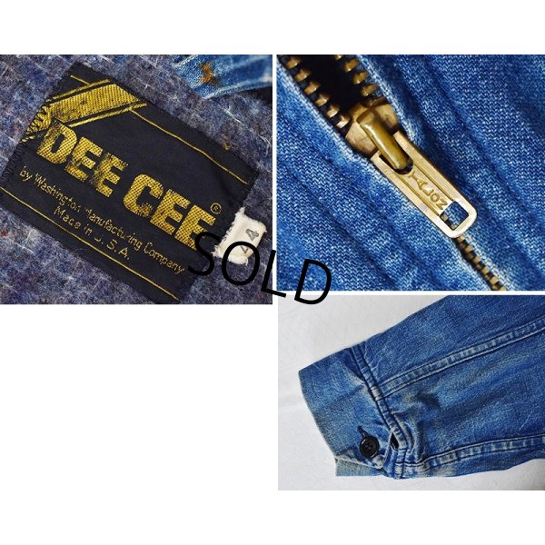 画像2: 70’s【USA製】【ビンテージ】【DEE CEE】ワシントンディーシー【ブランケット裏地付き】【デニムジャケット】【サイズ44】 